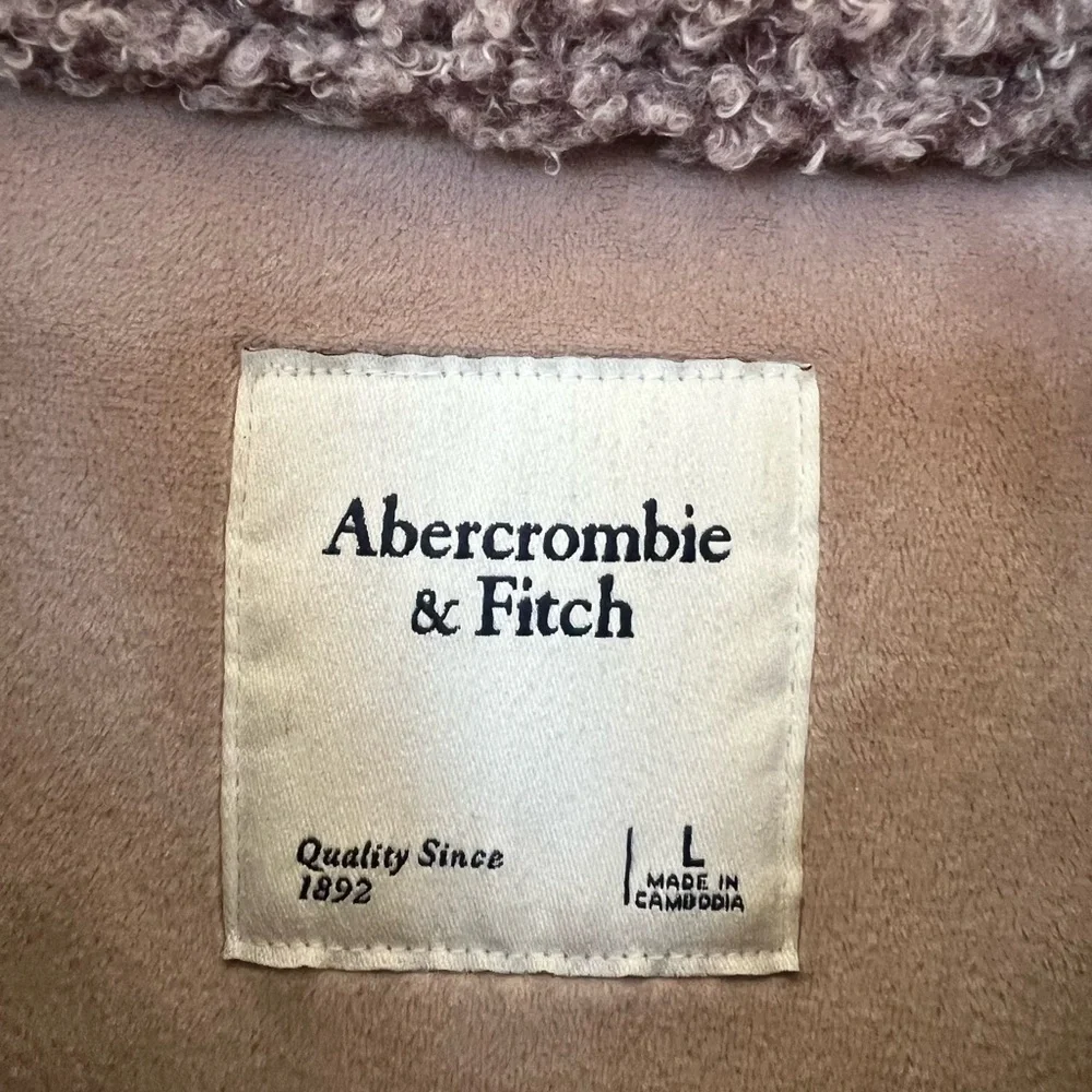 Abercrombie & Fitch Taupe Sherpa Jacket - Picture 3 of 3
